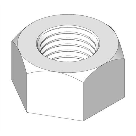 Nut - 7/16-20 zinc