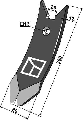 Point - Delta Flex fitting for Kongskilde 101003120