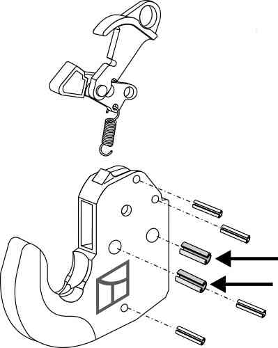 Clamping pin 2 pcs