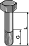 Hexagon bolts with metric fine thread