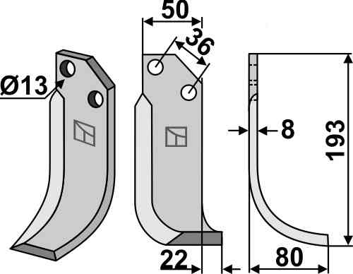 Blade, right model
