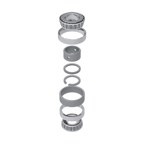 Bearing - set with rings/spacers