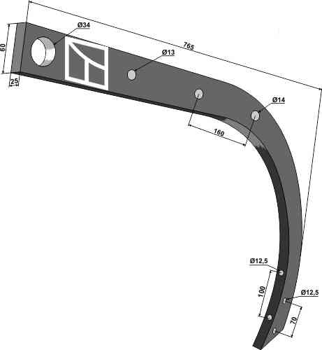 Steel - Delta Flex passend voor Kongskilde 101003108