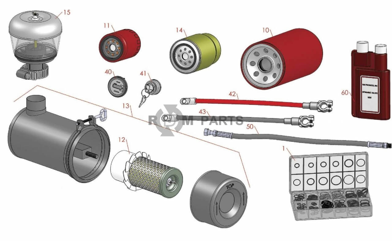 Replacement parts for Reelmaster 450D & 4500D traction parts