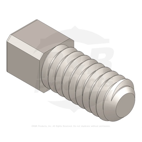 Set screw - 1/4-20 x 1/2 sq hd nyloc
