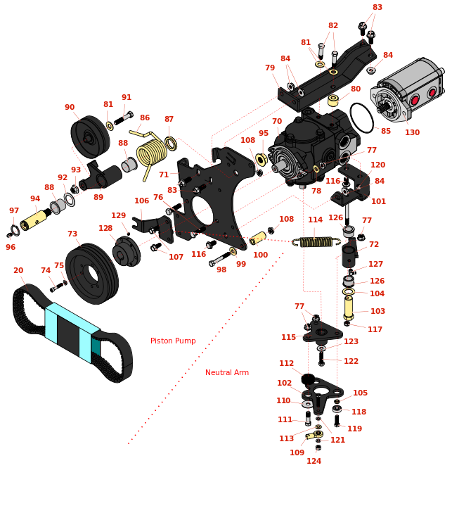 Toro Reelmaster 3555-D Hydrostat & Neutral Arm