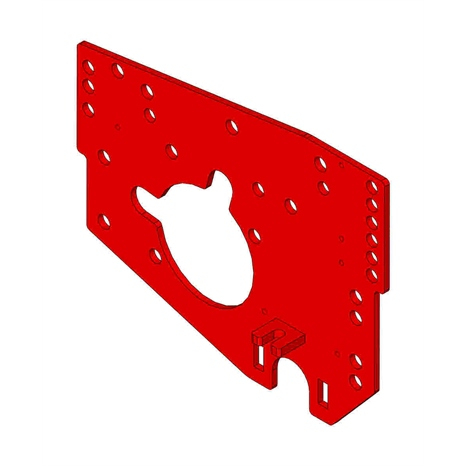 Plate - side reel lh
