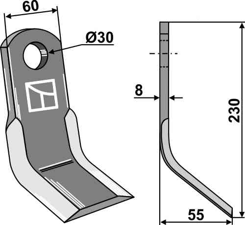 RDM Parts Y-klinge egnet til Moreau BT298