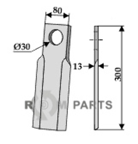 RDM Parts Gerades Messer