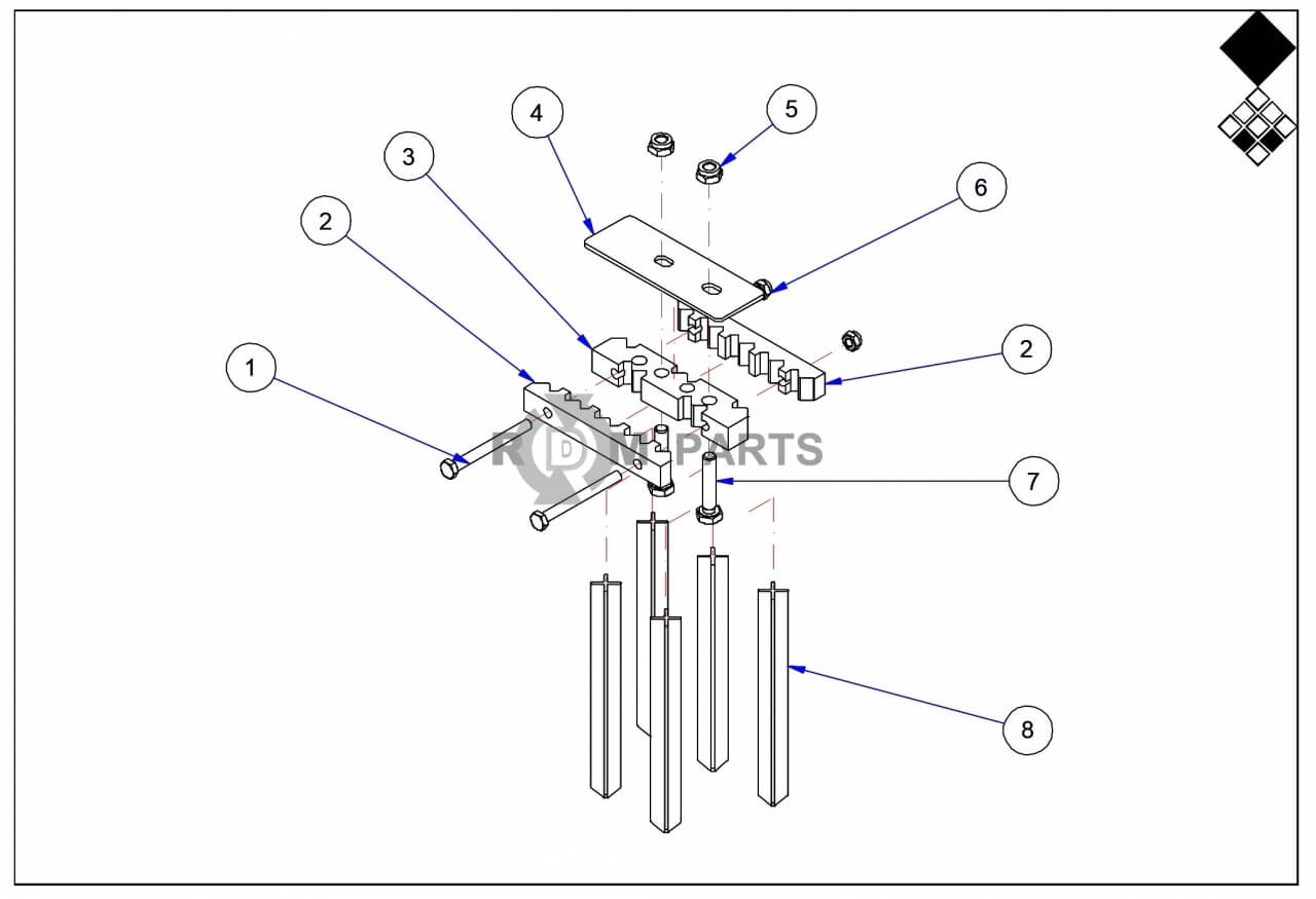 Replacement parts for VD7117 Cross Tine