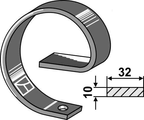 Inner tine fitting for Marsk-Stig 01010042