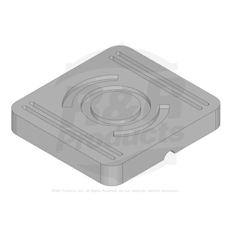 Rubber foot pad - brake