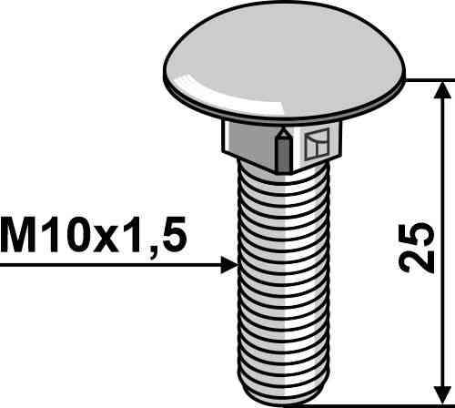 Saucer-head screw - galvanized fitting for Kemper 56444
