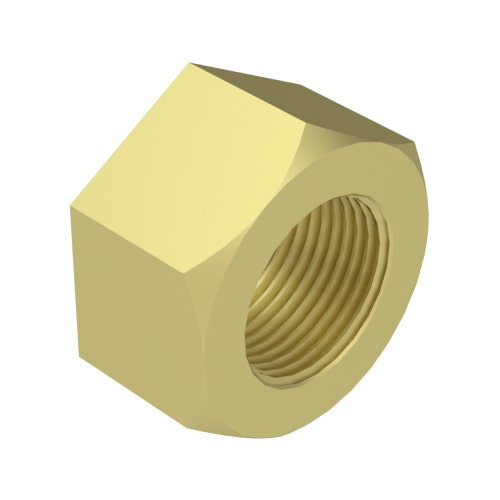 Porca - 1-14 hexagonal fina c/zinco