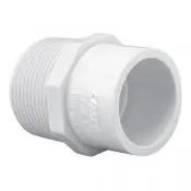 Verloopstuk - buitendraad x inwendig lijm - PVC drukfitting dunwandig