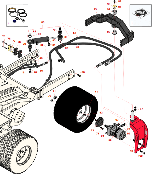 Toro Reelmaster 3100-D Traction Unit - Model 03206