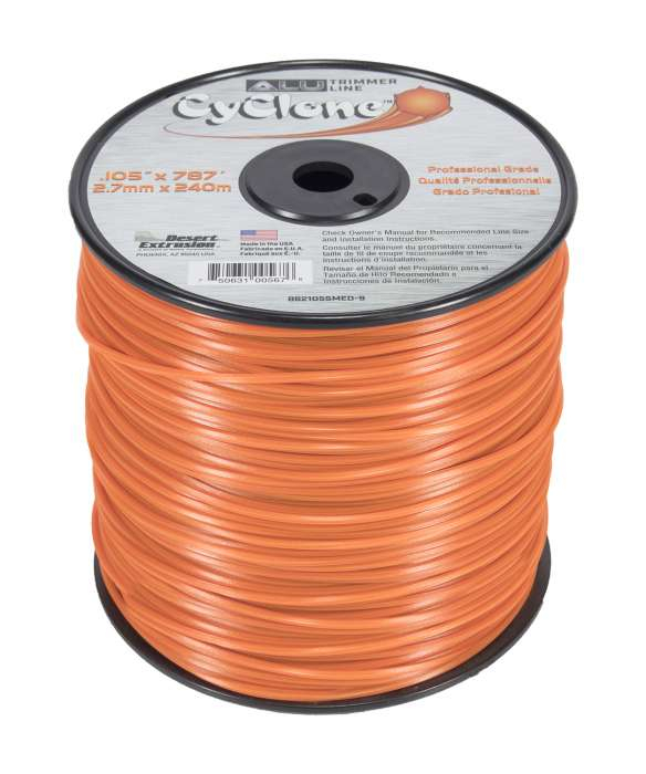 Trimmer line desert cyclone alu -medium spool orange .105" / 2,7 mm 787' / 240 m