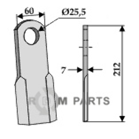 RDM Parts lige blad