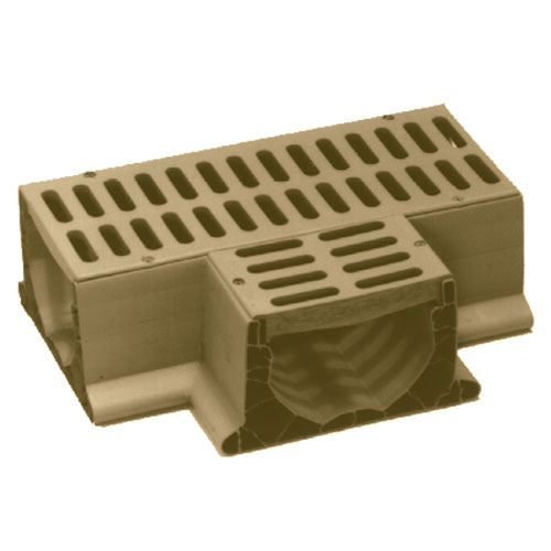 Channel tee - 4" sand