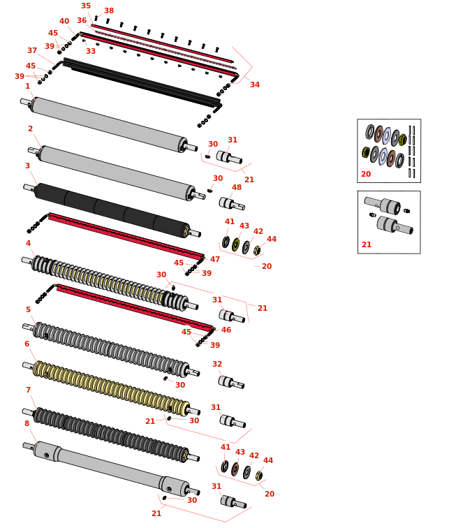 Toro Greensmaster 3050 Front Rollers