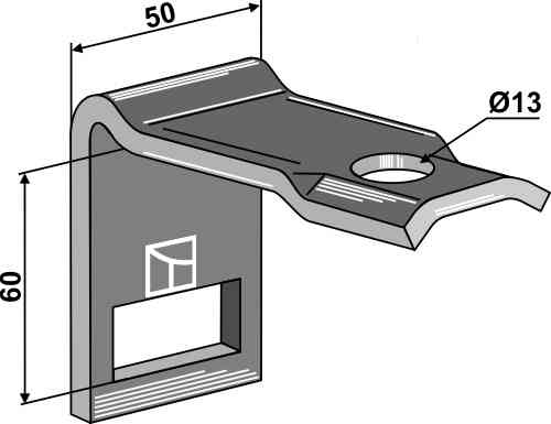 Halter für Zinken 32 x 10 geeignet für Marsk-Stig 01010159 Halter für Zinken 32 x 10 geeignet für Marsk-Stig 01010159