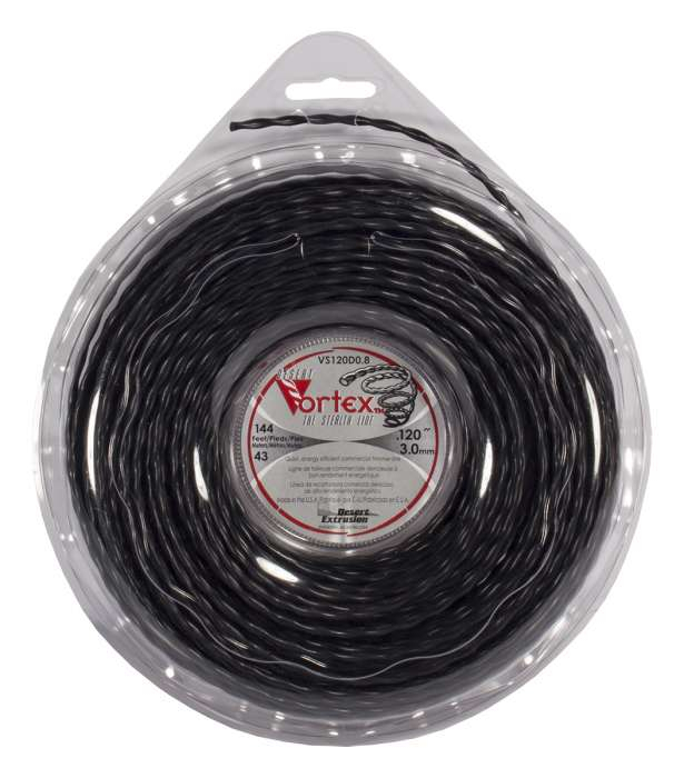 Trimmer line vortex™ spiral black large donut .120" / 3.0mm