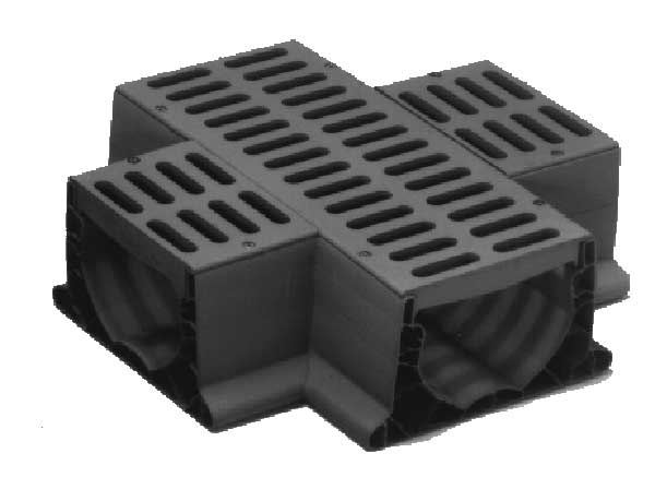 Channel cross - 4" black