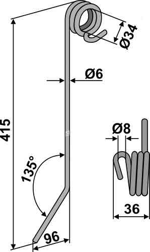 Wiedegtand passend voor Hatzenbichler 9309