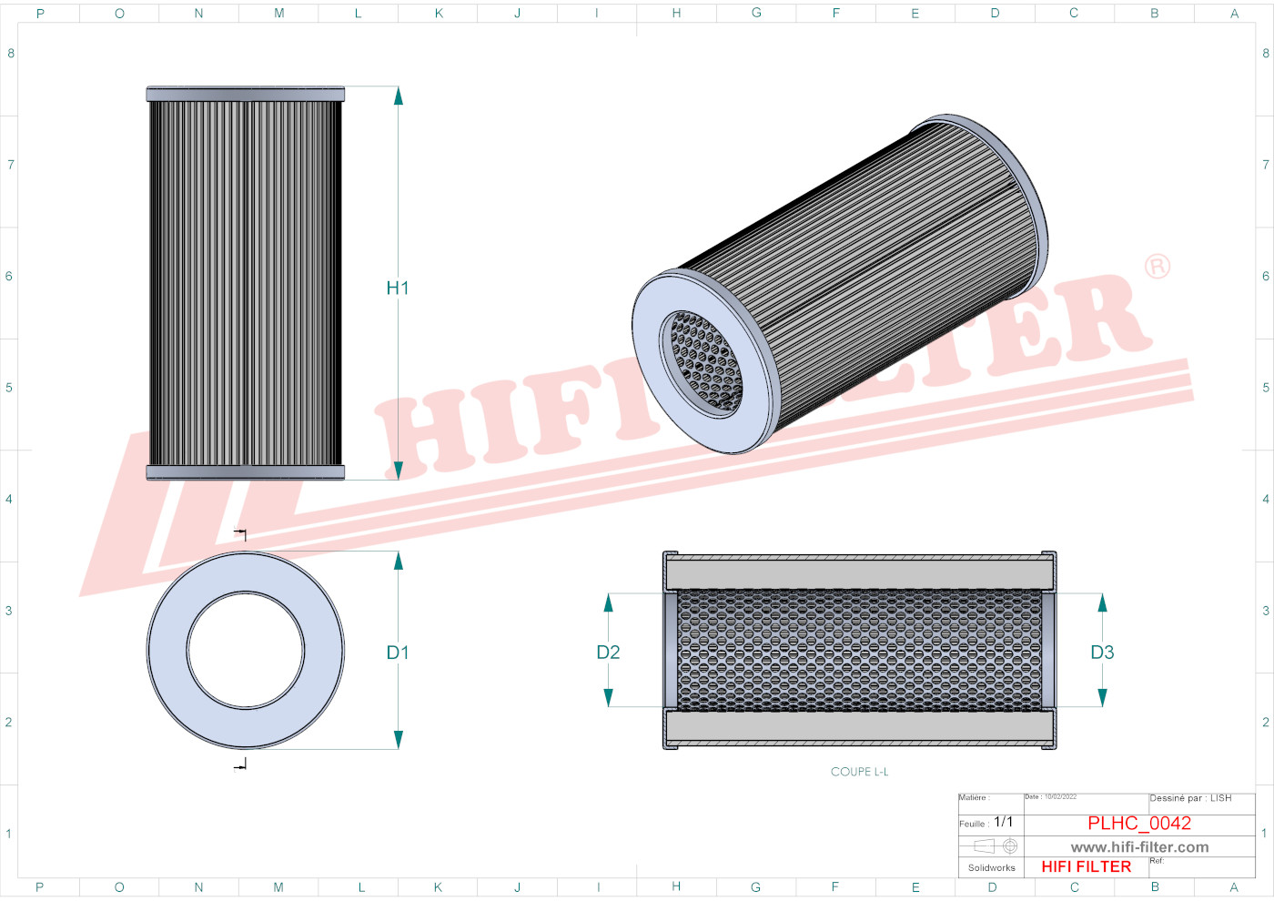 Hydraulic filter passend voor pzl sedziszow wh23-40.10a