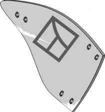 Rister - rechts passend voor Massey Ferguson 84031 (3940305)