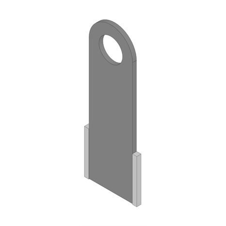 Flail blade - ren-o-thin 1/8 carbide tipped