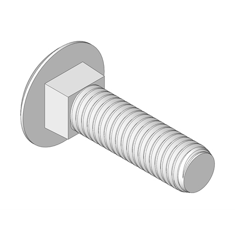 Bolt - carriage m8-1.25 x 30