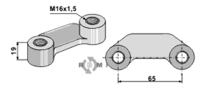 Beugelmoer - m16x1,5 51-16bm-3