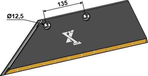 Schar-Hinterteil 15x150 SB45D L - links geeignet für Lemken 3352131