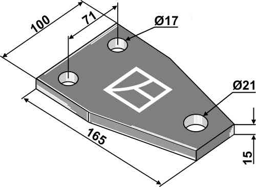 Plate 165x15x100