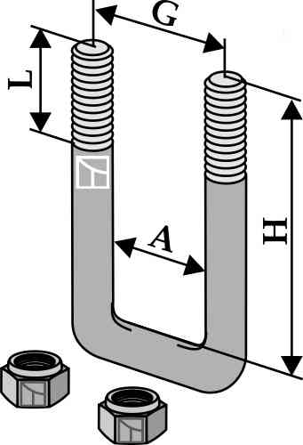 Stirrup bolt - M16x2