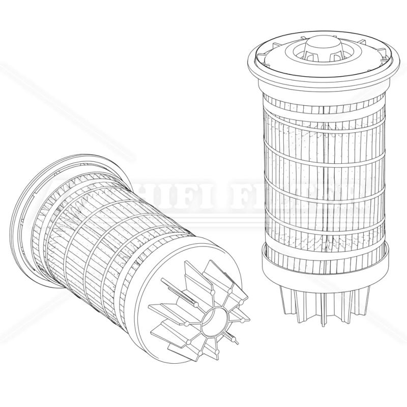 Fuel water separator filter passend voor caterpillar 5236602