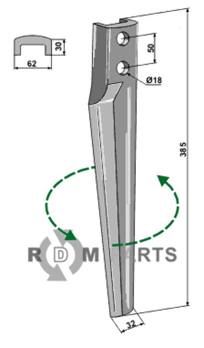 Kreiseleggenzinken, linke Ausführung geeignet für Eberhardt 301897 Kreiseleggenzinken, linke Ausführung geeignet für Eberhardt 301897