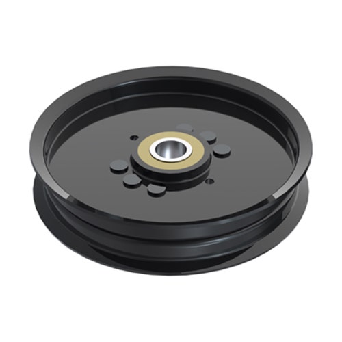 Idler pulley - 5 in flat dia with .75 in brg id