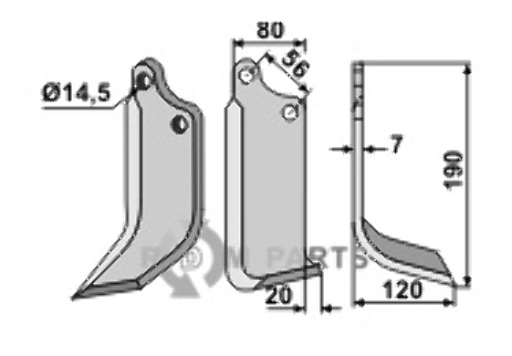 Blade, right model