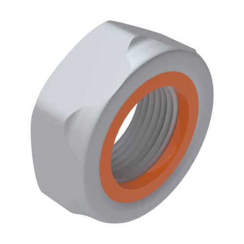 Locknut - nylon zinc jam
