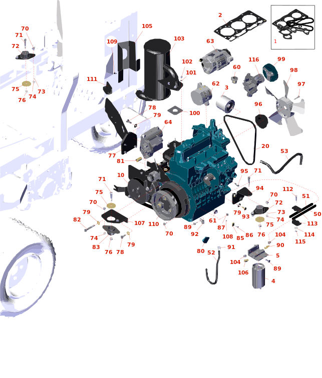Toro Reelmaster 3100-D Engine