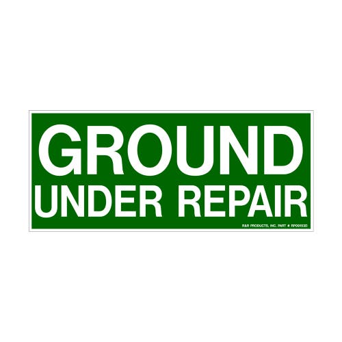 Decal - grd repair green/white