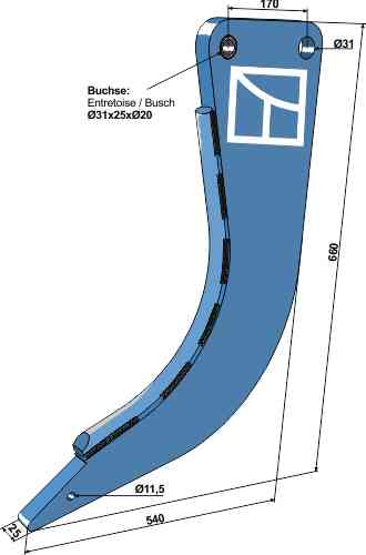 Subsoiling shank