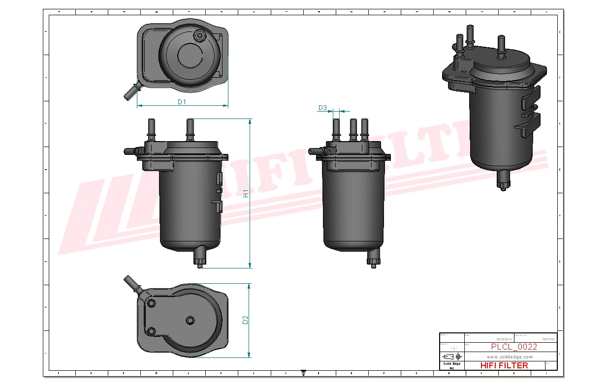 Fuel filter passend voor sopartex 233064