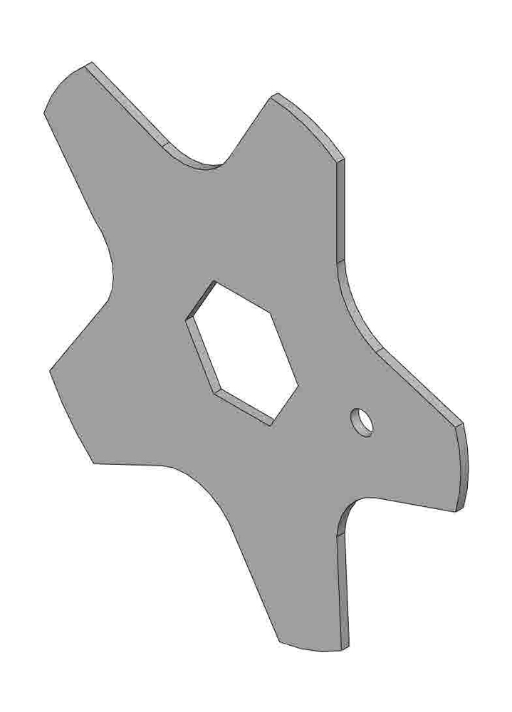 Verti-cut blade
