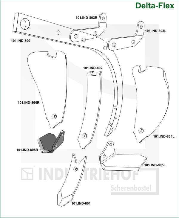 Replacement wing - right - Delta Flex