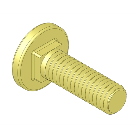 Bolt - carriage 5/16-18 x 1 Bolt - carriage 5/16-18 x 1