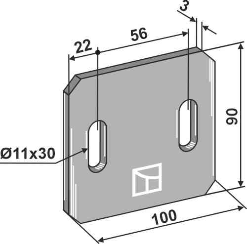 Abstreiferblech für packerwalzen 51-f202 Abstreiferblech für packerwalzen 51-f202