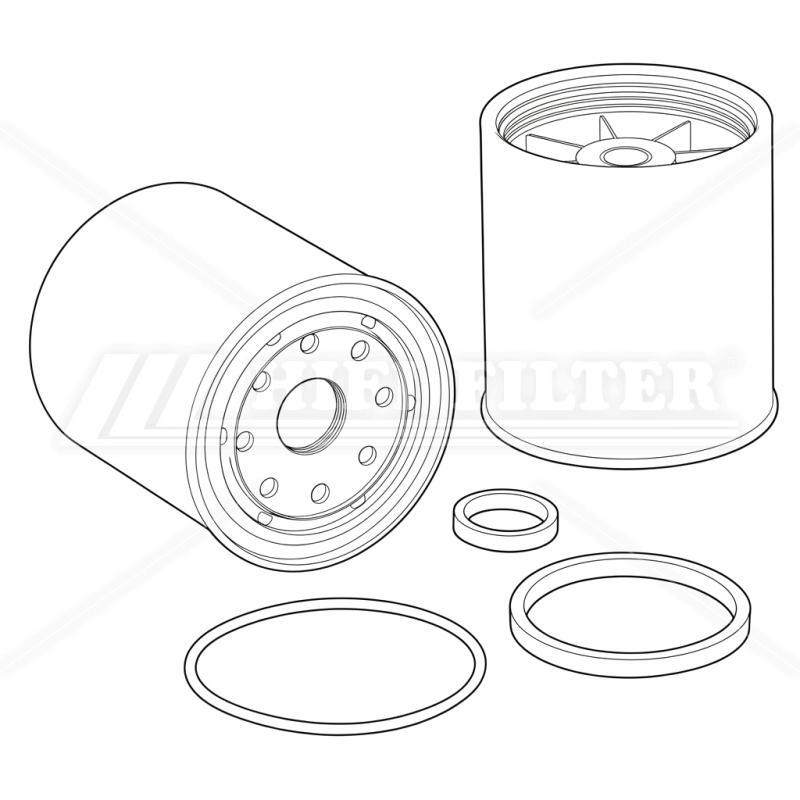 Fuel water separator filter passend voor o & k 103862